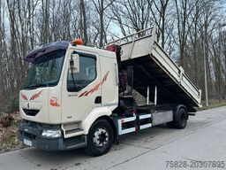 RENAULT Midlum 210 Kipper + Kran HMF850