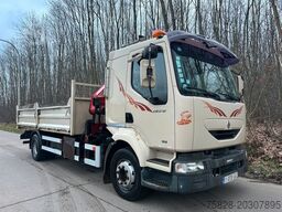 RENAULT Midlum 210 Kipper + Kran HMF850