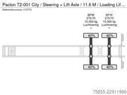 Pacton T2-001 City / Steering + Lift Axle / 11.6 M / L...