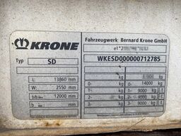Krone SD / Tautliner / BPW + Disc Brakes