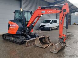 Kubota U50-5 with 3 excavator buckets