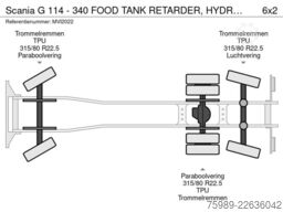 Scania G 114 - 340  FOOD TANK RETARDER,  HYDRAULIC, PTO
