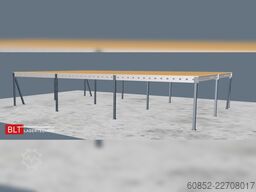 10x15m Lagerbühne , Belastung : 500kg/qm Unterkante: 2,5m ,ca. 150qm Systembühne