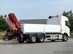 Volvo FH 460 6x2 Baustoff-Pritsche Palfinger/Fassi m...