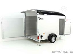 Debon Kofferanhänger C400 164x315cm H:200cm 1,3t Alu, Polybug Tür schwarz