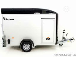 Debon Kofferanhänger C400 164x315cm H:200cm 1,3t Alu, Polybug Tür schwarz