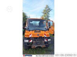 Unimog U300 405/20 4x4, Frontzapfwelle, Kipper