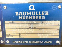 Baumüller GNF 132 MV Motor SN:80600154/R1 +  GHT 612/42 Tachogenerator