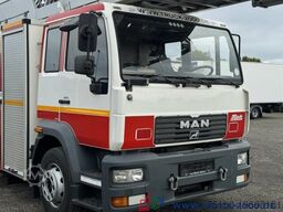 MAN 15.285 METZ Feuerwehr Drehleiter 39mRettungskorb