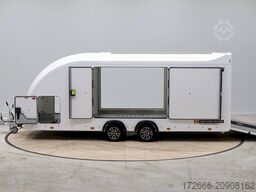 Brian James Trailer RACE SPORT 341-5521-35-2-12-W 550X210X196CM 3500KG GESCHLOSSENER AUTOTRAILER | WEISS