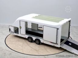 Brian James Trailer RACE SPORT 341-5521-35-2-12-W 550X210X196CM 3500KG GESCHLOSSENER AUTOTRAILER | WEISS