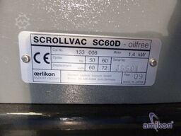 Pfeiffer Oerlikon Leybold WOD 410 B mit SC 60 D u. WKP 500A