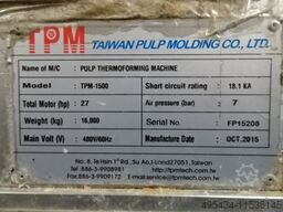 Taiwan Pulp Molding TPM-1500
