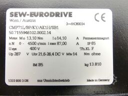 SEW-EURODRIVE Eurodrive CMP71L / BP / KY / AK1H / SB1 Motor SN 50.7155946102.0002.14