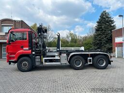MAN 32.400 Abroller +HMF Kran +Greifer +Lenkachse