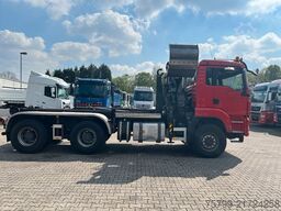 MAN 32.400 Abroller +HMF Kran +Greifer +Lenkachse