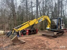 Kobelco SK60 crawler excavator with bucket