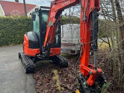 Kubota U36-4 Beltegraver m/ 4 skuffer, rotortilt og klype