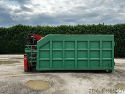 CONTAINER SCARRABILE USATO A CIELO APERTO + GRU