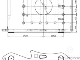 OilQuick OQ70/55 Adapterplatte für Westtech NEU
