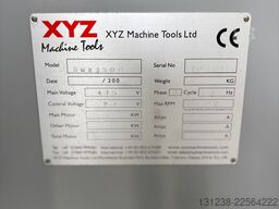 XYZ Machine Tools SMX 3500 3 Axis CNC Bed Milling Mach