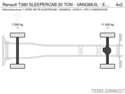 Renault T380 SLEEPERCAB 20 TON - VANGMUIL - EURO 6 - VF...