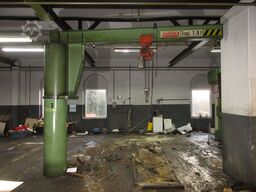 Zasche Stahl Kran Drehkran Hallenkran ZHD 1600Kg 1,6t L 3,5m Stahl Kettenzug