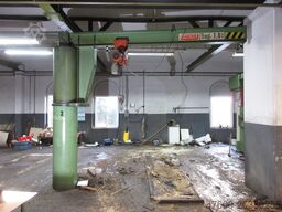 Zasche Stahl Kran Drehkran Hallenkran ZHD 1600Kg 1,6t L 3,5m Stahl Kettenzug