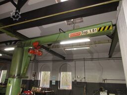 Zasche Stahl Kran Drehkran Hallenkran ZHD 1600Kg 1,6t L 3,5m Stahl Kettenzug