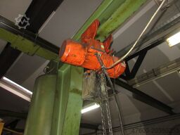 Zasche Stahl Kran Drehkran Hallenkran ZHD 1600Kg 1,6t L 3,5m Stahl Kettenzug