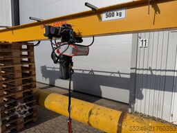 Konecranes Säulenschwenkkran 7,5 x 6 m. 500 kg.