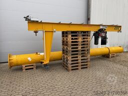 Konecranes Säulenschwenkkran 7,5 x 5 m. 1250 kg.