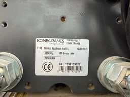 Konecranes Säulenschwenkkran 7,5 x 5 m. 1250 kg.