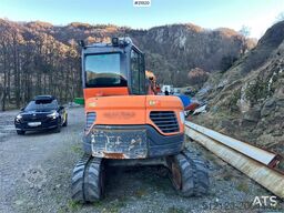 Doosan DX62R-3 excavator w/ rototilt, sanding bucket and