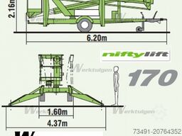 Niftylift 170 HE Anhängerbühne 17m