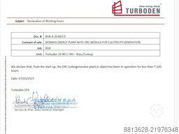 TURBODEN T-24 HRS 2.4 MWe