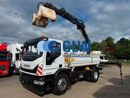 IVECO EuroCargo 180 E 28 KIPPER Kran HIAB 108ES-3*FUNK