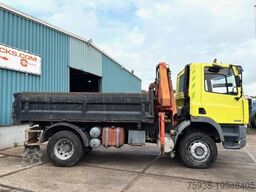 DAF 65 -180ATI 4x4 FULL STEEL 3-WAY KIPPER AND PALF...