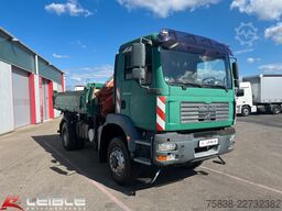 MAN TGM 18.280 4x4 BB*Terex-Kran*Meiller-Kipper*