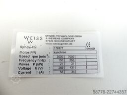 Weiss 178377 Schleifspindel 21kw / 7000 U/min = 0001    !