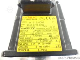 Fanuc A06B-0218-B200 AC Servo Motor SN: C061F1951 ohne Pulsecoder