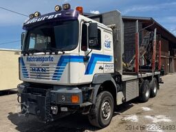 MAN 33.464 DFALC 6x6 Allrad Holzlkw mit Kran Bj 2003