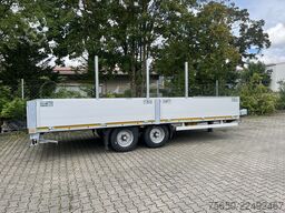Möslein THT 11- G 6,2  Tandem Pritsche- Tieflader mit Rungentaschen