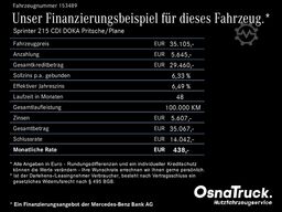 Mercedes-Benz Sprinter 215 CDI DOKA Pritsche/Plane Klima, MBUX