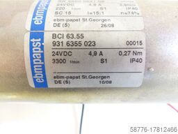  Ebmpapst BCI63.55 SK550006278 24VDC 00009 + BCI63.55 9316355023 24VDC 00015