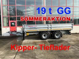 Möslein TTD 19 B  19 t Tandemkipper- Tieflader, Breitbereifung