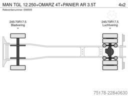 MAN TGL 12.250+OMARZ 4T+PANIER AR 3.5T
