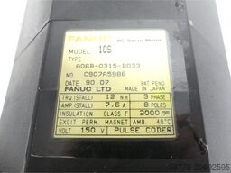 Fanuc 10S A06B-0315-B033 AC Servomotor SN: C907A5988