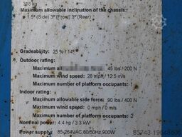 Genie GS3246 Electric, Working Height 11.75 m, 318kg Cap