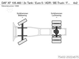 DAF XF 105.460 / 2x Tank / Euro 5 / ADR / BE-Truck ...